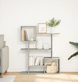 VidaXL Kamerscherm / boekenkast 92x29x112 cm hout grijs sonoma