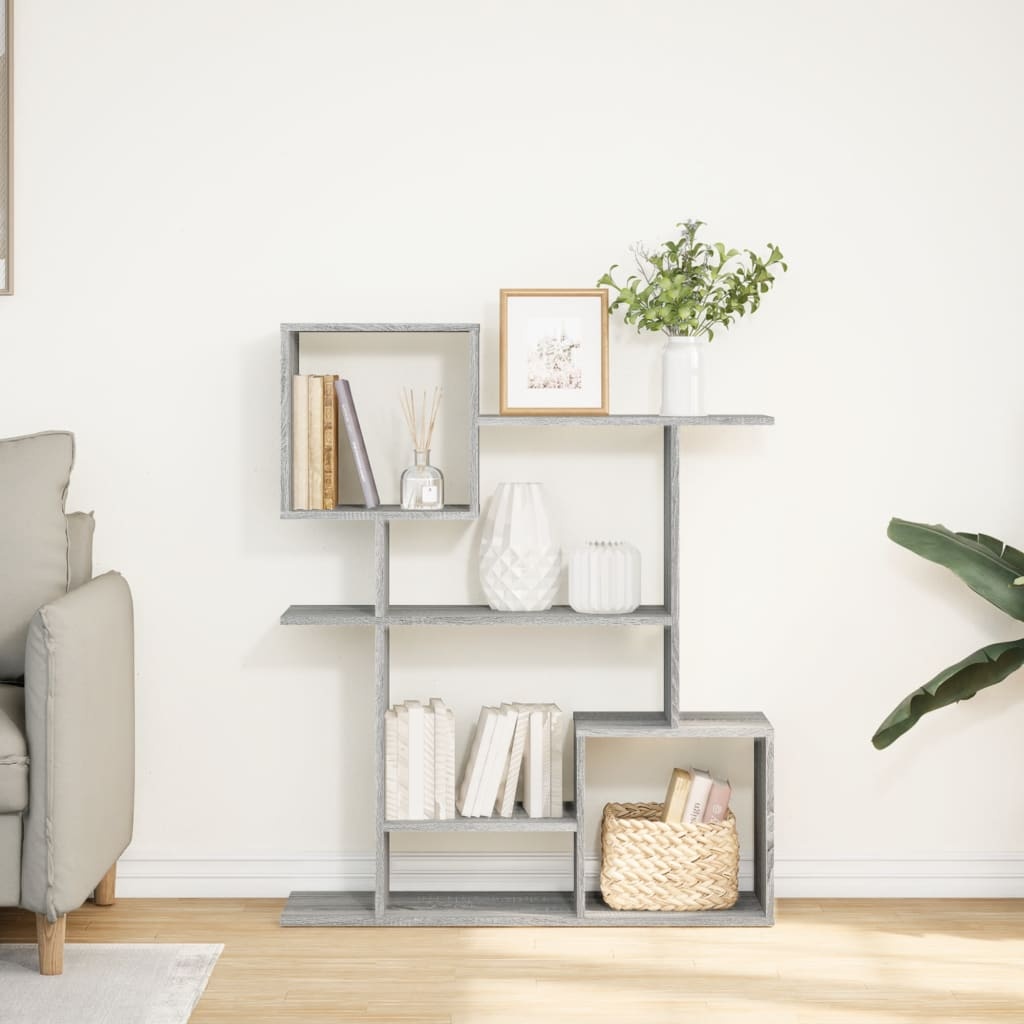 VidaXL Kamerscherm / boekenkast 92x29x112 cm hout grijs sonoma