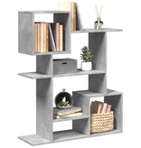 VidaXL Kamerscherm / boekenkast 92x29x112 cm hout betongrijs