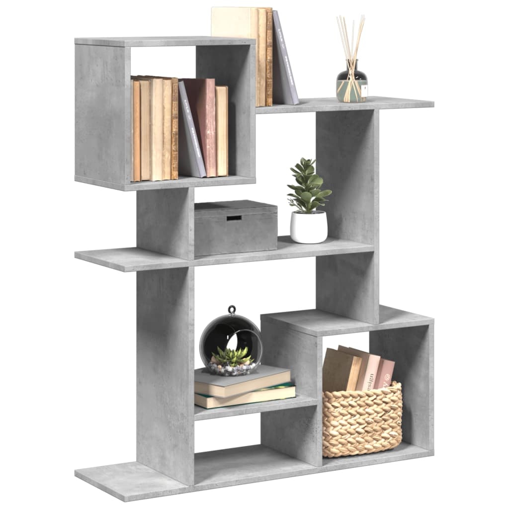 VidaXL Kamerscherm / boekenkast 92x29x112 cm hout betongrijs