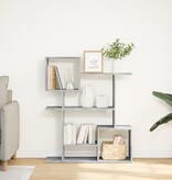 VidaXL Kamerscherm / boekenkast 92x29x112 cm hout betongrijs