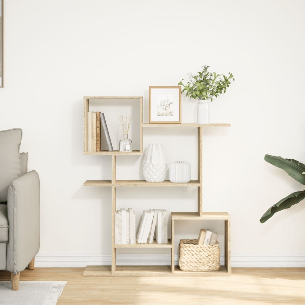 VidaXL Kamerscherm / boekenkast 92x29x112 cm hout sonoma eikenkleur