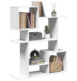 VidaXL Kamerscherm / boekenkast 92x29x112 cm bewerkt hout wit