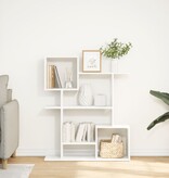 VidaXL Kamerscherm / boekenkast 92x29x112 cm bewerkt hout wit