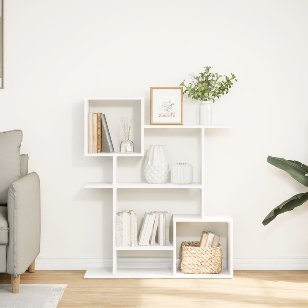 VidaXL Kamerscherm / boekenkast 92x29x112 cm bewerkt hout wit