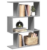 VidaXL Kamerscherm / boekenkast 3-laags 70x24x97 cm hout grijs sonoma
