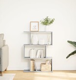 VidaXL Kamerscherm / boekenkast 3-laags 70x24x97 cm hout grijs sonoma