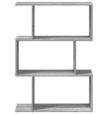 VidaXL Kamerscherm / boekenkast 3-laags 70x24x97 cm hout grijs sonoma