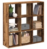 VidaXL Kamerscherm / boekenkast 102x29x103,5 cm hout oud houtkleurig