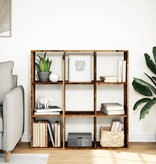 VidaXL Kamerscherm / boekenkast 102x29x103,5 cm hout oud houtkleurig