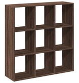 VidaXL Kamerscherm / boekenkast 102x29x103,5 cm hout bruin eikenkleur