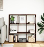VidaXL Kamerscherm / boekenkast 102x29x103,5 cm hout bruin eikenkleur