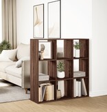 VidaXL Kamerscherm / boekenkast 102x29x103,5 cm hout bruin eikenkleur
