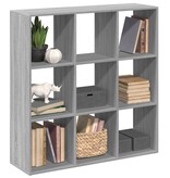 VidaXL Kamerscherm / boekenkast 102x29x103,5 cm hout grijs sonoma