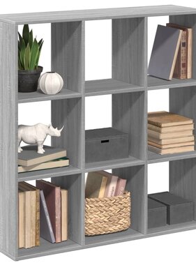 VidaXL Kamerscherm / boekenkast 102x29x103,5 cm hout grijs sonoma
