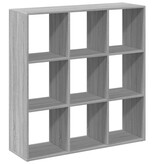 VidaXL Kamerscherm / boekenkast 102x29x103,5 cm hout grijs sonoma