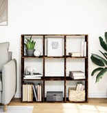 VidaXL Kamerscherm / boekenkast 102x29x103,5 cm hout gerookt eiken