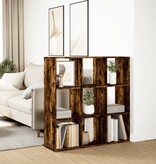 VidaXL Kamerscherm / boekenkast 102x29x103,5 cm hout gerookt eiken