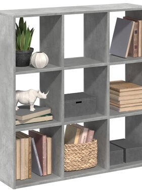 VidaXL Kamerscherm / boekenkast 102x29x103,5 cm hout betongrijs