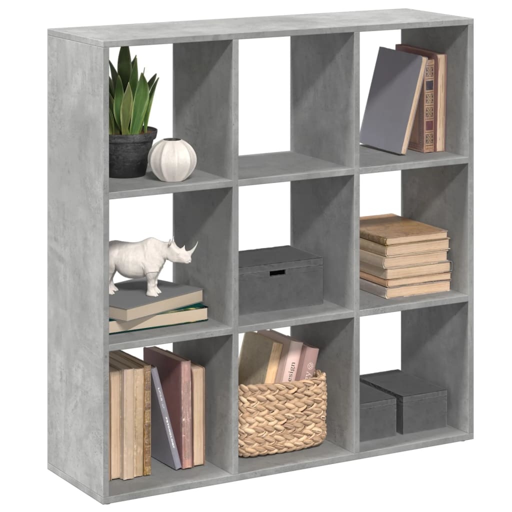 VidaXL Kamerscherm / boekenkast 102x29x103,5 cm hout betongrijs