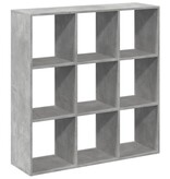 VidaXL Kamerscherm / boekenkast 102x29x103,5 cm hout betongrijs
