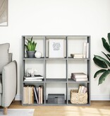 VidaXL Kamerscherm / boekenkast 102x29x103,5 cm hout betongrijs