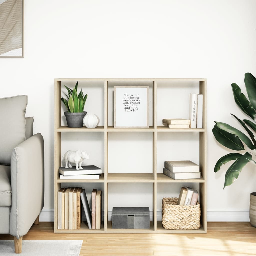 VidaXL Kamerscherm / boekenkast 102x29x103,5 cm hout sonoma eikenkleur