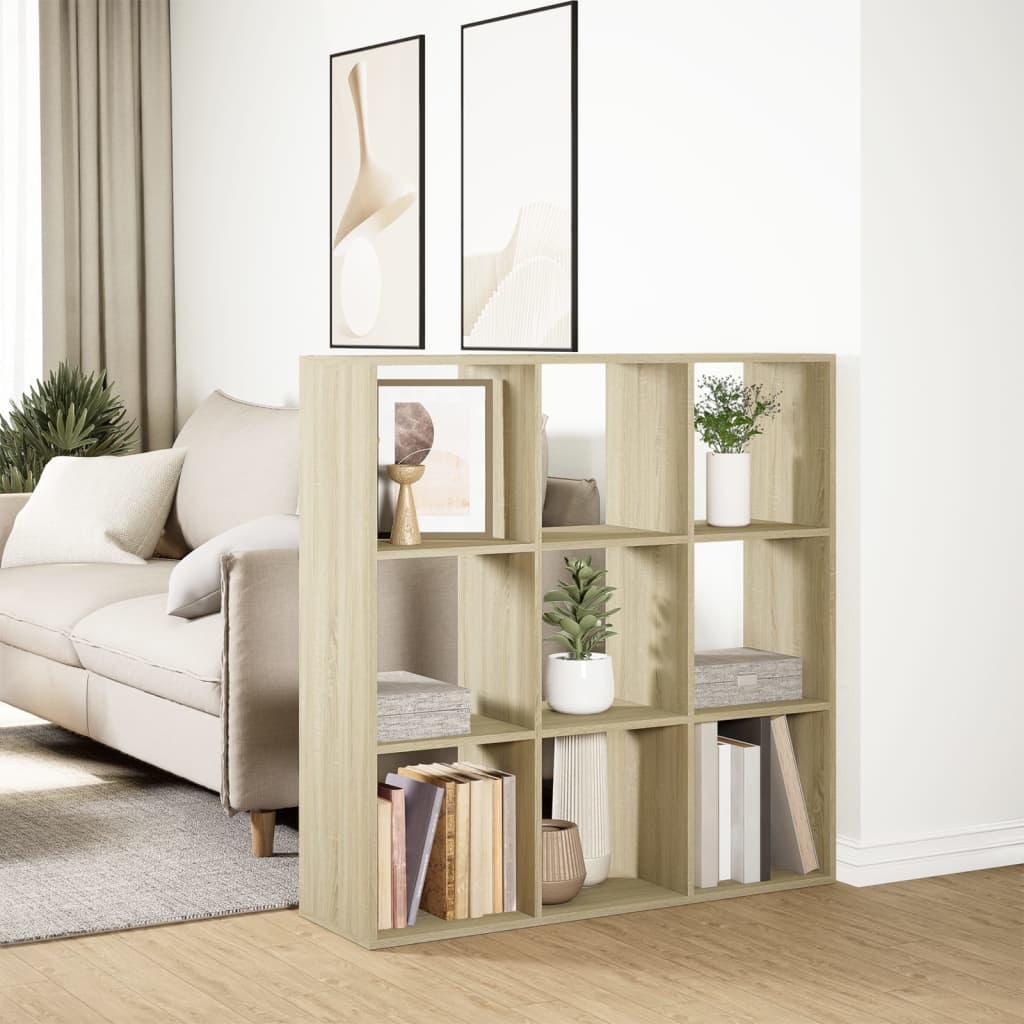 VidaXL Kamerscherm / boekenkast 102x29x103,5 cm hout sonoma eikenkleur