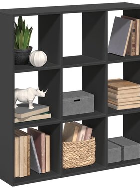 VidaXL Kamerscherm / boekenkast 102x29x103,5 cm bewerkt hout zwart