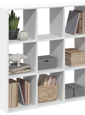 VidaXL Kamerscherm / boekenkast 102x29x103,5 cm bewerkt hout wit