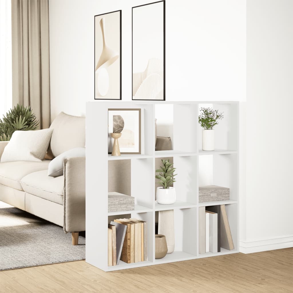 VidaXL Kamerscherm / boekenkast 102x29x103,5 cm bewerkt hout wit