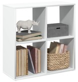 VidaXL Kamerscherm / boekenkast 69,5x29x69,5 cm bewerkt hout wit