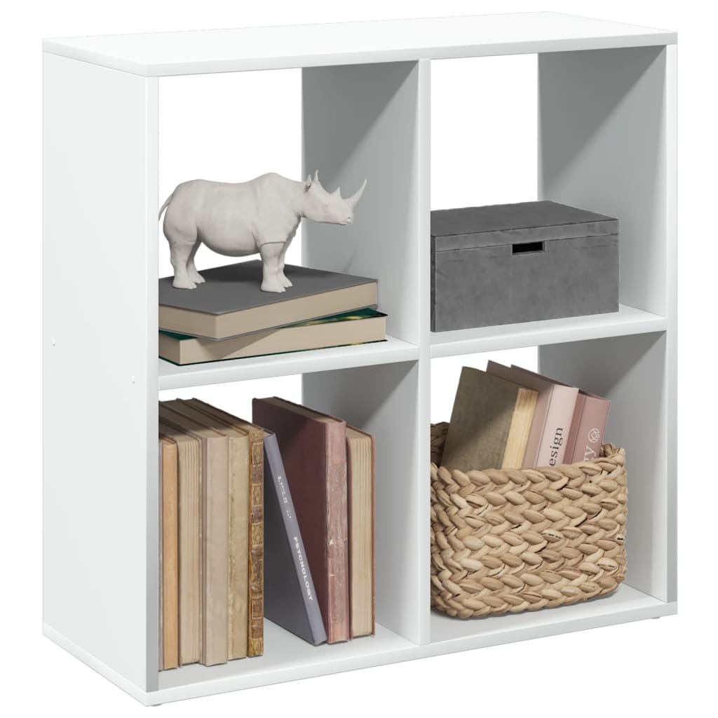 VidaXL Kamerscherm / boekenkast 69,5x29x69,5 cm bewerkt hout wit