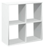 VidaXL Kamerscherm / boekenkast 69,5x29x69,5 cm bewerkt hout wit
