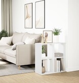 VidaXL Kamerscherm / boekenkast 69,5x29x69,5 cm bewerkt hout wit