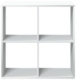 VidaXL Kamerscherm / boekenkast 69,5x29x69,5 cm bewerkt hout wit