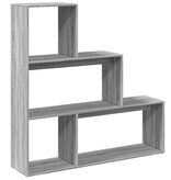 VidaXL Kamerscherm / boekenkast 123x29x123 cm hout grijs sonoma