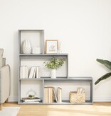 VidaXL Kamerscherm / boekenkast 123x29x123 cm hout grijs sonoma