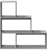 VidaXL Kamerscherm / boekenkast 123x29x123 cm hout grijs sonoma
