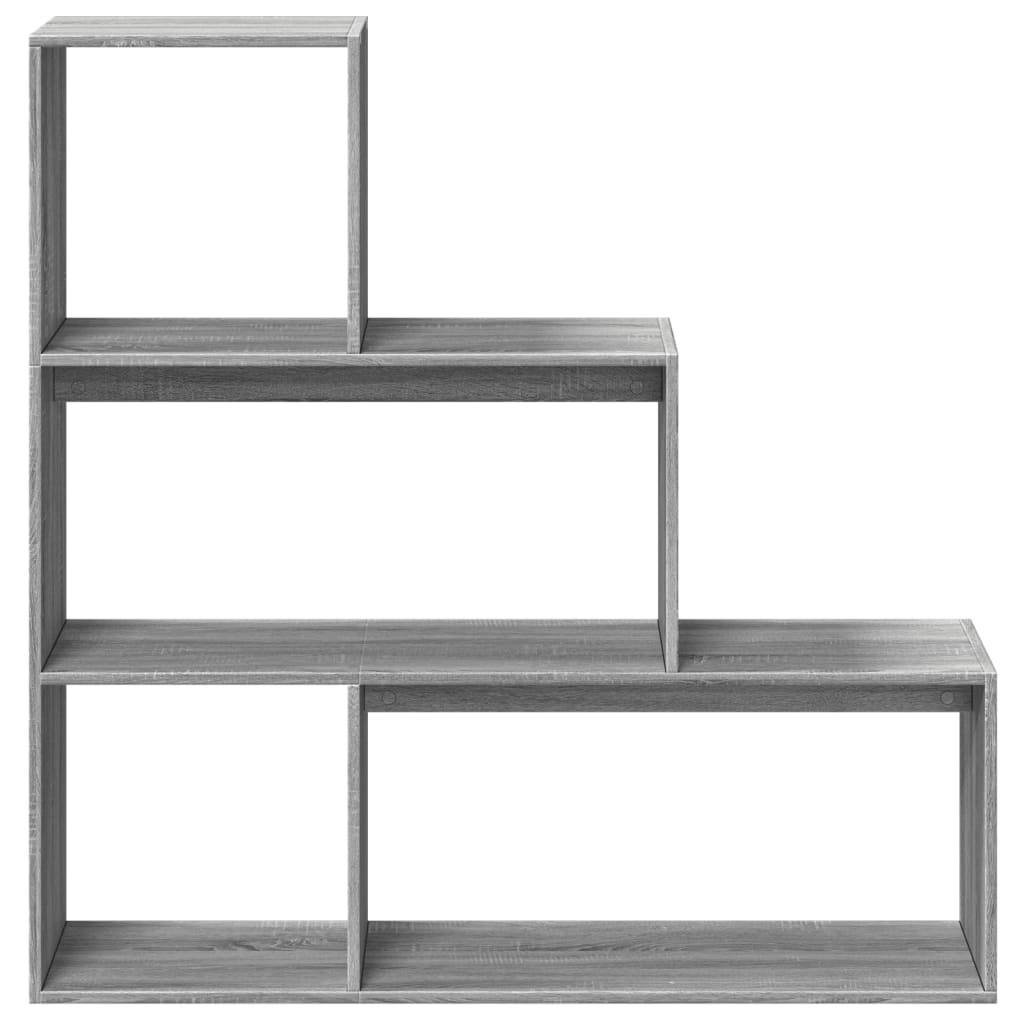 VidaXL Kamerscherm / boekenkast 123x29x123 cm hout grijs sonoma