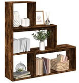 VidaXL Kamerscherm / boekenkast 123x29x123 cm hout gerookt eiken