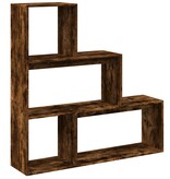 VidaXL Kamerscherm / boekenkast 123x29x123 cm hout gerookt eiken