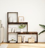 VidaXL Kamerscherm / boekenkast 123x29x123 cm hout gerookt eiken