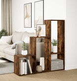 VidaXL Kamerscherm / boekenkast 123x29x123 cm hout gerookt eiken