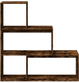 VidaXL Kamerscherm / boekenkast 123x29x123 cm hout gerookt eiken