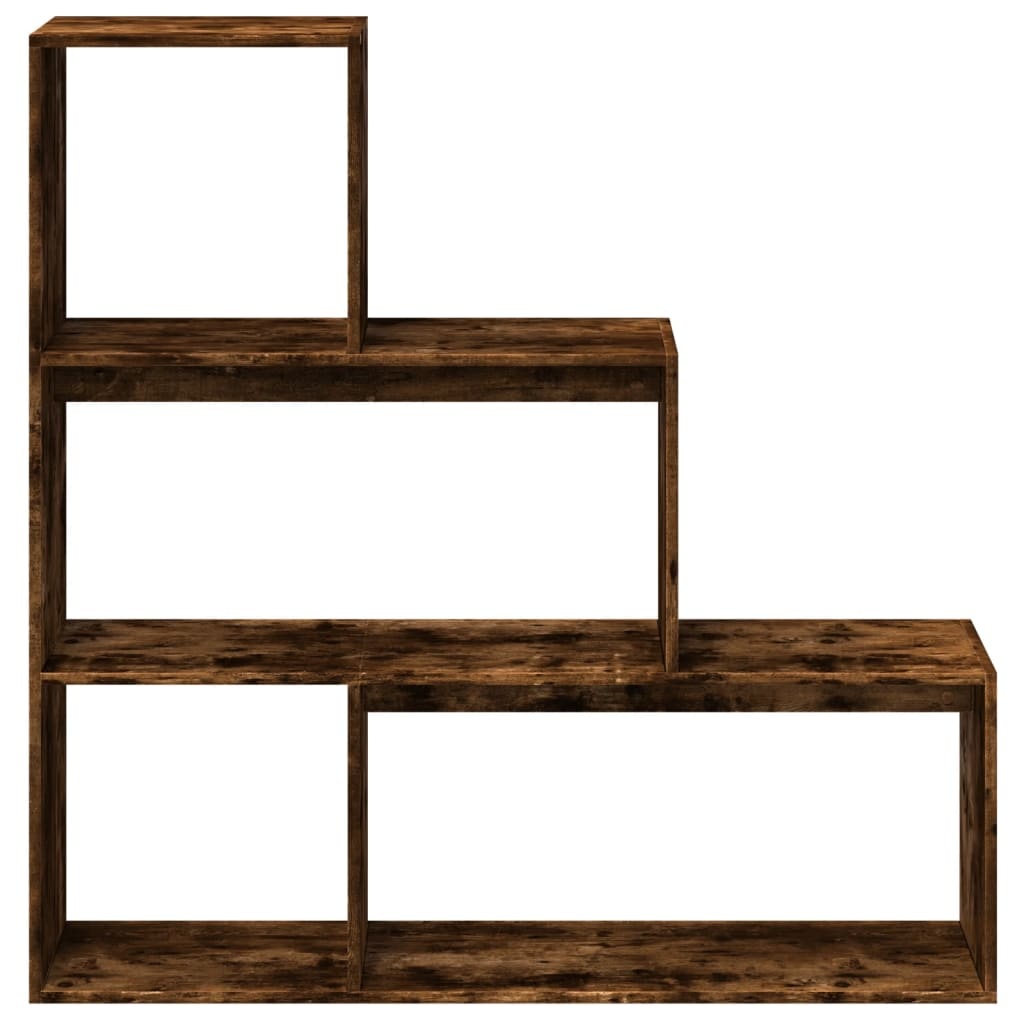VidaXL Kamerscherm / boekenkast 123x29x123 cm hout gerookt eiken