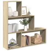 VidaXL Kamerscherm / boekenkast 123x29x123 cm hout sonoma eiken