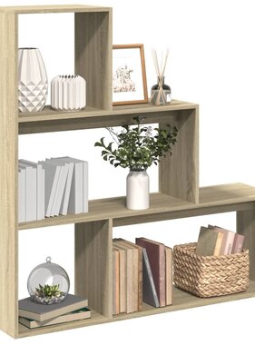 VidaXL Kamerscherm / boekenkast 123x29x123 cm hout sonoma eiken