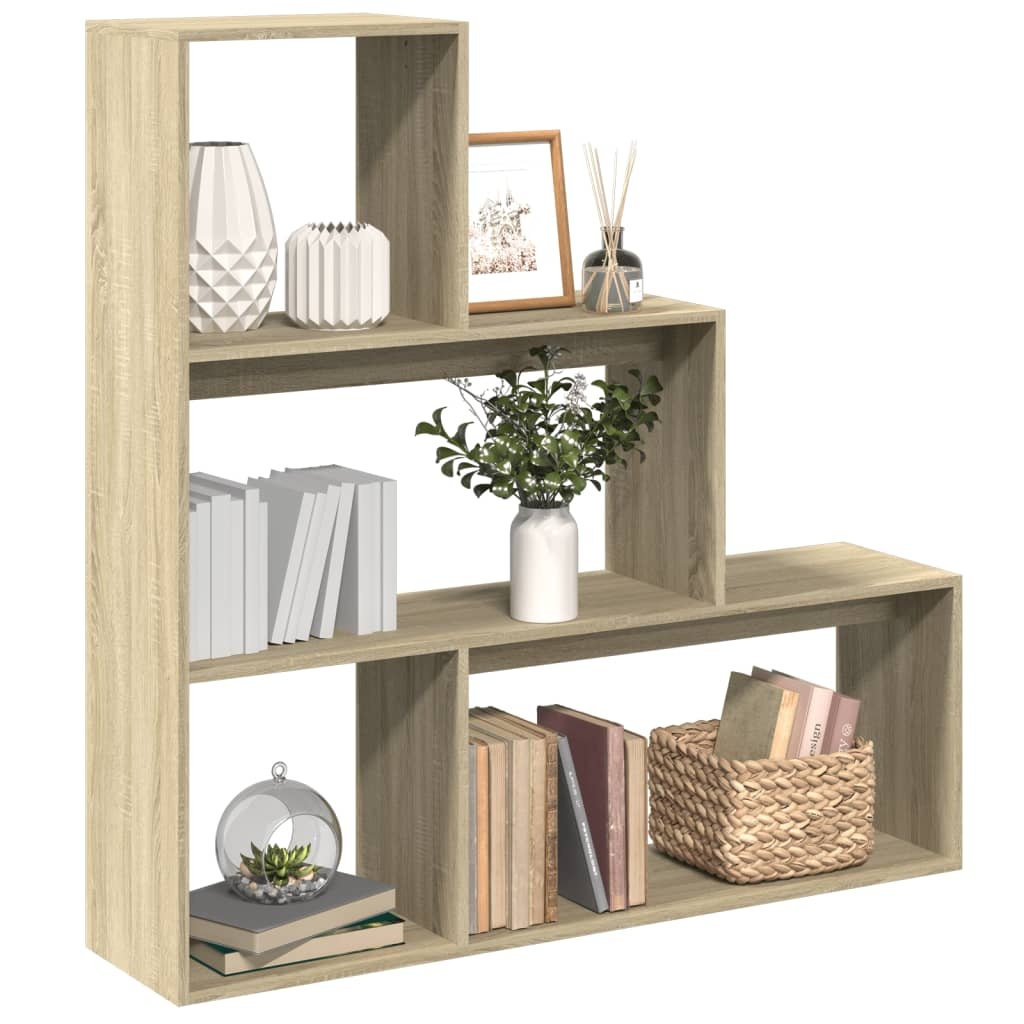 VidaXL Kamerscherm / boekenkast 123x29x123 cm hout sonoma eiken