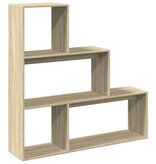 VidaXL Kamerscherm / boekenkast 123x29x123 cm hout sonoma eiken